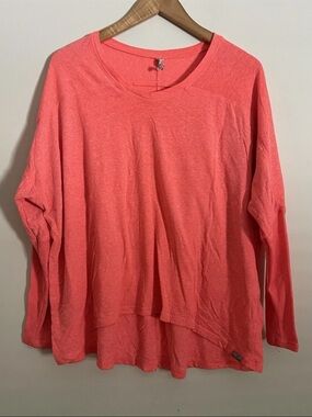 Vintage Champion Neon Pink Long Sleeve Relaxed Crew Top